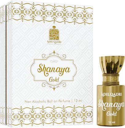 Adilqadri Shanaya Gold Attar | Unisex Non-Alcoholic Roll-On 12ML Floral Attar