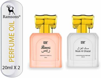 RAMSONS SRF Raees & Musk Al Ghazal Concentrated Perfume oil Combo Floral Attar