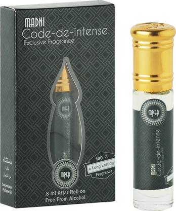 MADNI PERFUMES Code De Intense Unisex Attar Roll On - 8ml Floral Attar