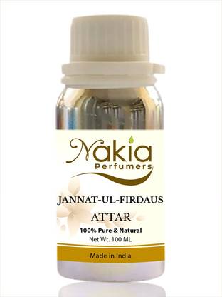 Nakia Jannat-Ul-Firdaus Attar Perfume Oil | Alcohol free Ittar Scent (100ml) Floral Attar