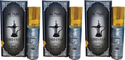 Grow Basket 3 Dirham Attar Combo Rollon Perfume aroma Luxury Long Lasting Fragrance Each 6ml Floral Attar
