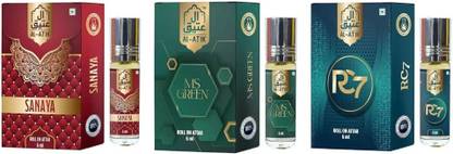 AL-ATIK Sanaya,Ms Green & RC 7 (K45 ) Floral Attar