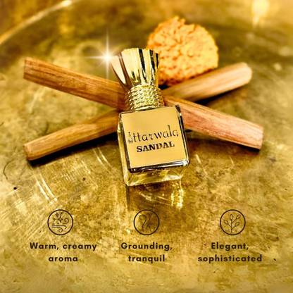 ittarwala Sandal Attar | Unisex Non-Alcoholic Roll-On | Long Lasting (10ml) Floral Attar