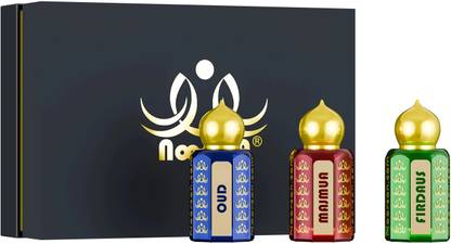 Noorson Oud, Majmua, Firdaus Special Combo Non-Alcoholic Premium Attar For Men & Women Floral Attar