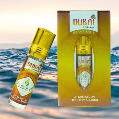 Flavour Bucket Dubai Midnight Roll-on Deodorant Scent Fragrance Eau de Perfume for Men Women Floral Attar