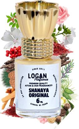 Logan Shanaya Attar Perfume 6 ML With Rose,Caramel, Raisin Notes Premium Fragrance Herbal Attar