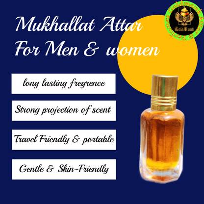 GOLDMONK MUKHALLAT ATTAR 10 ML Floral Attar