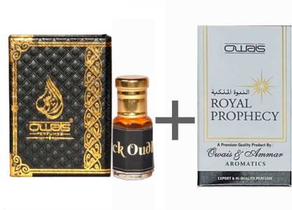 Owais Exquisite Fragrance of Black Oudh Attar Combo With Royal Prophecy Attar(pack 2) Herbal Attar