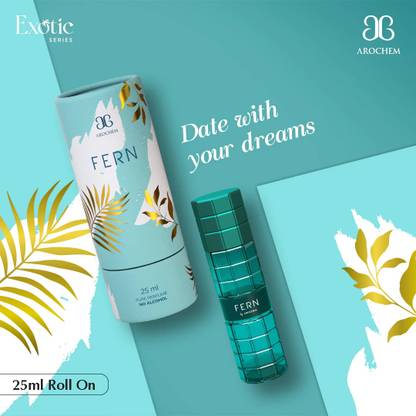 AROCHEM Fern 25Ml 100% Original Great Fragrance Long-Lasting (Unisex) Floral Attar