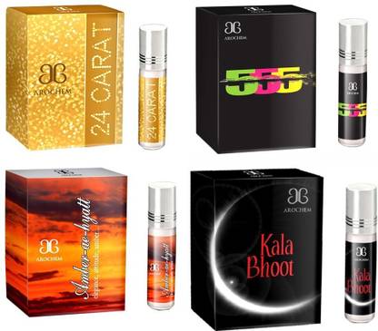 AROCHEM 24 Carat 555 Amber ae hyatt Kala Bhoot Combo Floral Attar