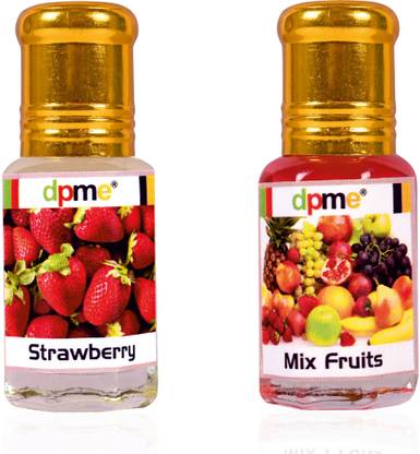dpme STRAWBERRY & MIX FRUIT Perfume Roll on Combo Long Lasting 6 ML Each Floral Attar