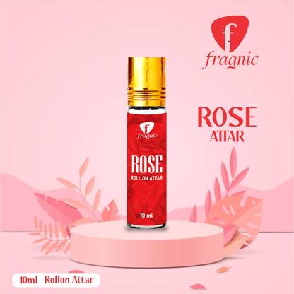 Fragnic Rose Attar Roll-On | Pure Gulab Itra | Long-Lasting Alcohol-Free Perfume Herbal Attar