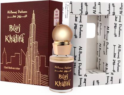 AL BUROOJ PERFUMES Burj Khalifa Luxury Unisex 100% Alcohol Free Long Lasting Attar Perfume (12 ML) Floral Attar