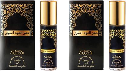 Nabeel Dahn Al Oud Amiri Premium Attar Roll-on Perfume Oil | 6ml (Set of 2) | Floral Attar
