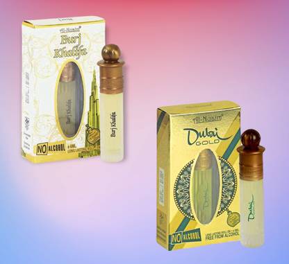 Al-Nuaim BURJ KHALIFA & DUBAI GOLD COMBO(PACK OF 2) Floral Attar