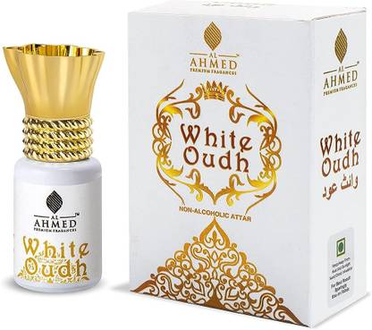 Al Ahmed White Oudh Long lasting Fragrance Attar Roll on Perfume For Men and Women (6ml) Floral Attar