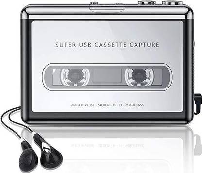 coolcold USB Cassette Player Captures MP3 Audio Music via USB,Tape Converter with PC Audio Interface
