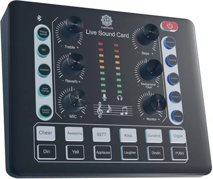 Digimore D-220 Professional Live Sound Card For Condensor Mic | Android & IOS Support Audio Interface