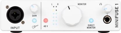 Arturia MiniFuse 1, 1in / 2out USB-C - Mac/PC (White) Audio Interface