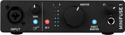 Arturia MiniFuse 1, 1in / 2out USB-C - Mac/PC (Black) Audio Interface