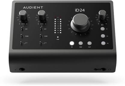 AUDIENT iD24 10-in/14-out USB-C with 24-bit/96kHz Resolution, 2 Mic Preamps Audio Interface