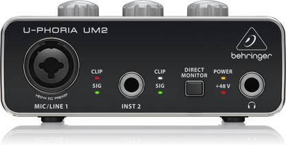 Behringer U-PHORIA UM2 2 x 2 Audio interface with USB 2.0 Audio Interface