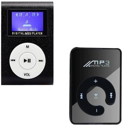 Lipzie Mini MP3 Music Player With Mini MP3 Back Clip Player with Memory Card Slot MP3 Player
