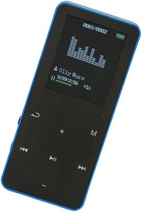 DRUMSTONE 16GB MP3 Player – Noise Reduction, Touch Buttons, and Stylish Blue Design 16 GB MP4 Player