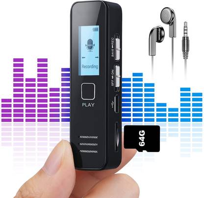 lookcam mp3 player digital voice recorder long lasting battery backup 32 GB MP3 Player