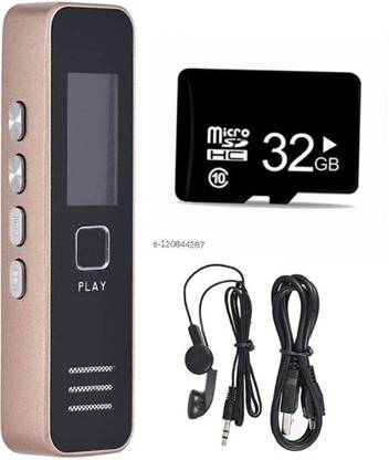 lookcam s9 mini voice recorder with mp3 player 2in 1 high quality audio 32 GB MP3 Player