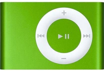 Raptas Bright Green Mini MP3 Player with Clip – Rechargeable Battery 16 GB MP3 Player