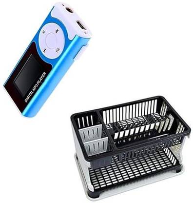 Raptas Combo C1152 Digital MP3/MP4 Music Player & Durable Storage Organizer Rack 16 GB MP3 Player
