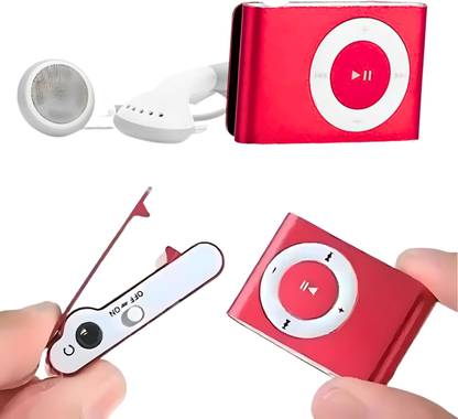 DRUMSTONE Mini Pocket MP3 Player with Clip, Lossless Sound, Expandable Storage MP3 Player