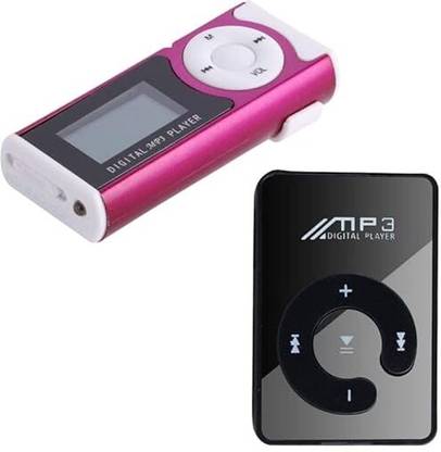 Rhobos Combo C1283 Digital Mp3 Player & Mini MP3 Back Clip Player 8 GB MP3 Player