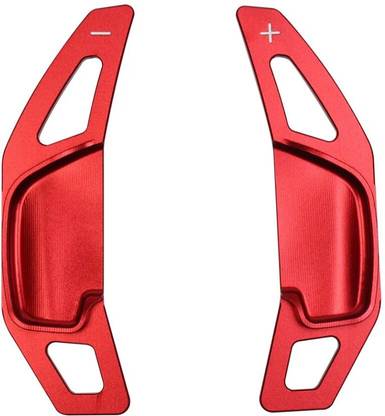 Cloudsale Aluminium Alloy Shift Paddle Steering for Fortuner 2018-2025 (Red) Automatic Gear Panel