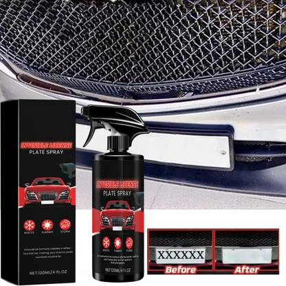 Finzatik 120ML Hide Number Plate from Camera Spray, License Plate Invisible Stickers Combo