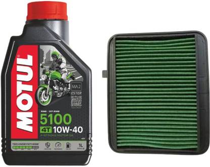 MOTUL 5100 10W40 1L & AIR FILTER FOR DREAM YUGA Combo