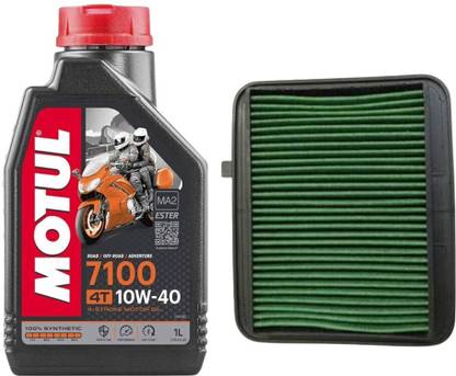 MOTUL 7100 10W40 ENGINE OIL AND AIR FILTER FOR DREAM YUG Combo
