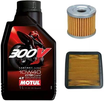 MOTUL 300V 4T 10W40 WITH OIL AND AIR FILTER FOR APACHE RTR Combo