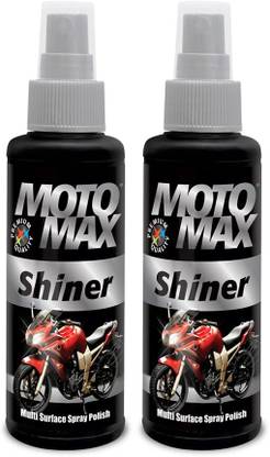 Motomax Shiner Multi surface Spray Polish 100ml, Pack of 2 Combo