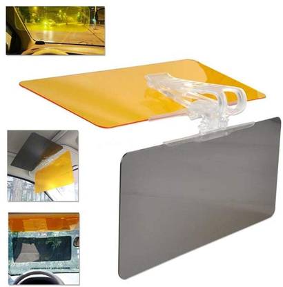 Vezimon HD Car Visor for Day & Night, Anti-Glare Windshield Sunshade, Clearer Vision Combo