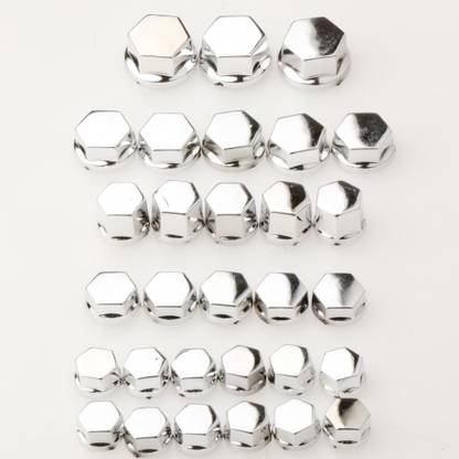 BNF 30 Pieces Motorcycle Screw Nut Bolt Cap Cover (in different size) Combo