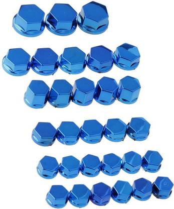 BNF 30 Pieces Motorcycle Screw Nut Bolt Cap Cover (in different size) Combo