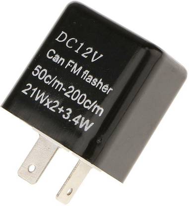 BNF 2Pin Electronic Flasher Relay Fix For LED Turn Signal Lamps Hyper Flash 12V Combo