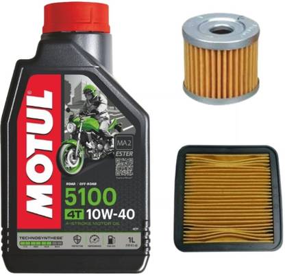 MOTUL 5100 10W40 1L- OIL AND AIR FILTER FOR APACHE RTR Combo