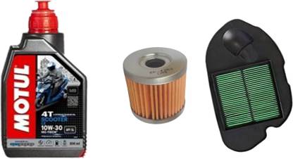 MOTUL Scooter LE 10w40 - 800ML & - Air and Oil Filter For Access Combo