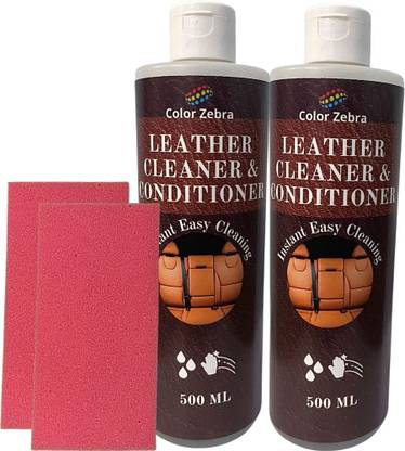 Color Zebra leather cleaner pack of 2 and 2 scrub Combo