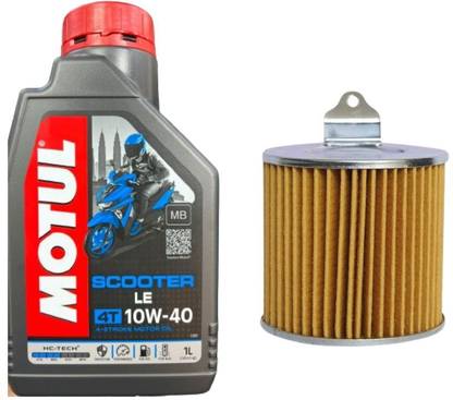 MOTUL SCOOTER POWER LE 10W30 - 800ML & OIL FILTER FOR ACTIVA OLD Combo