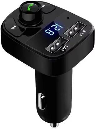 TechTrave Car Bluetooth Device for Music System Fast Charger USB MP3 Player Car Laptop Charger