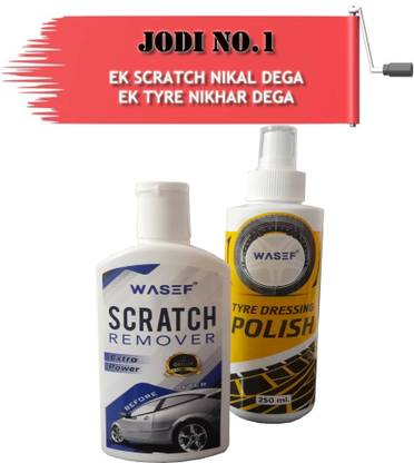 WASEF 1 No. Scratch Remover (100 Gram) + 1 No. Tyre Dressing Polish (250 ml) Combo
